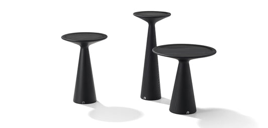 FIGURA Side Table, black 21.7"h