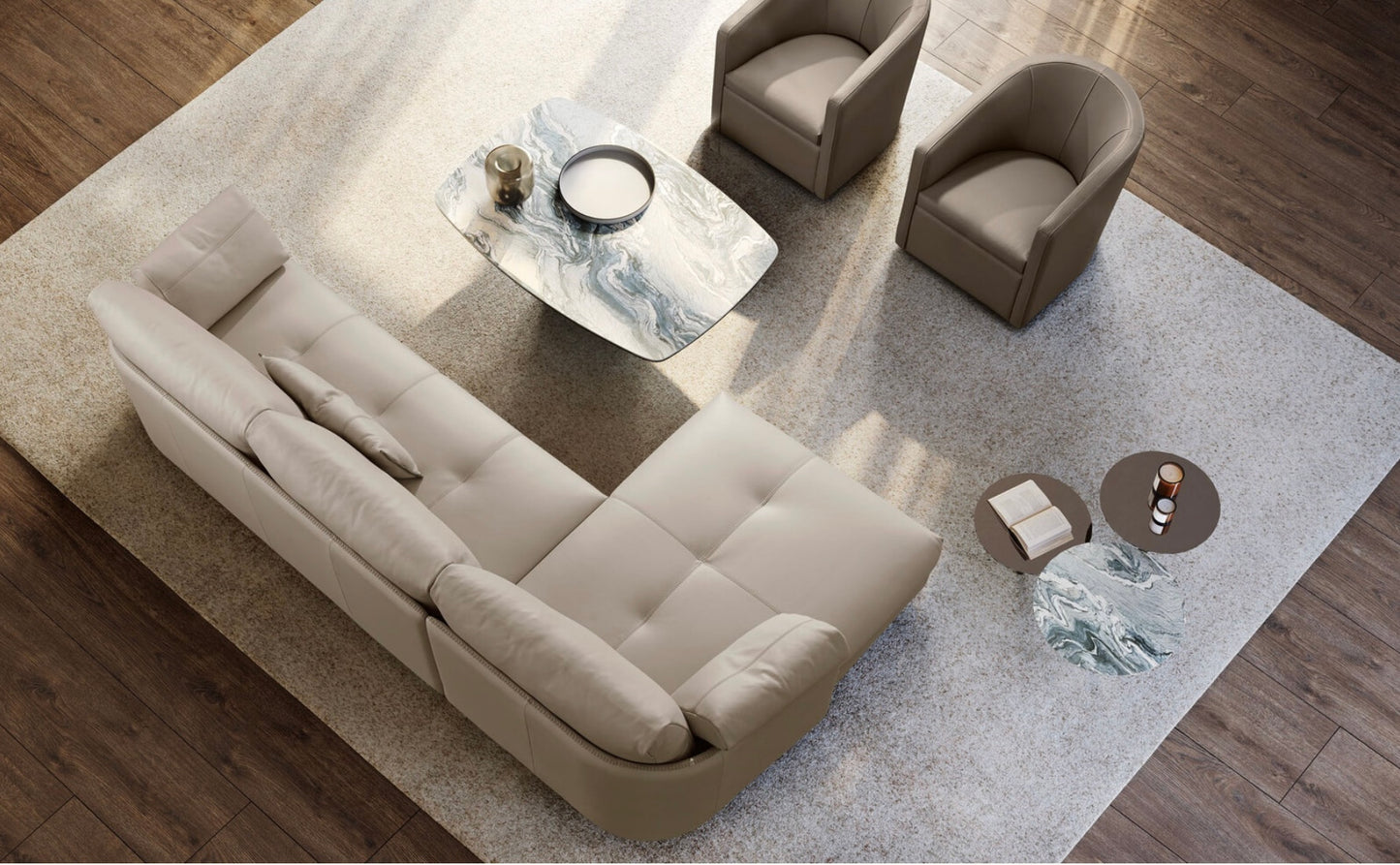 SWING leather sectional