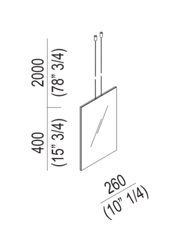 MINUETTO Rectangular Mirror