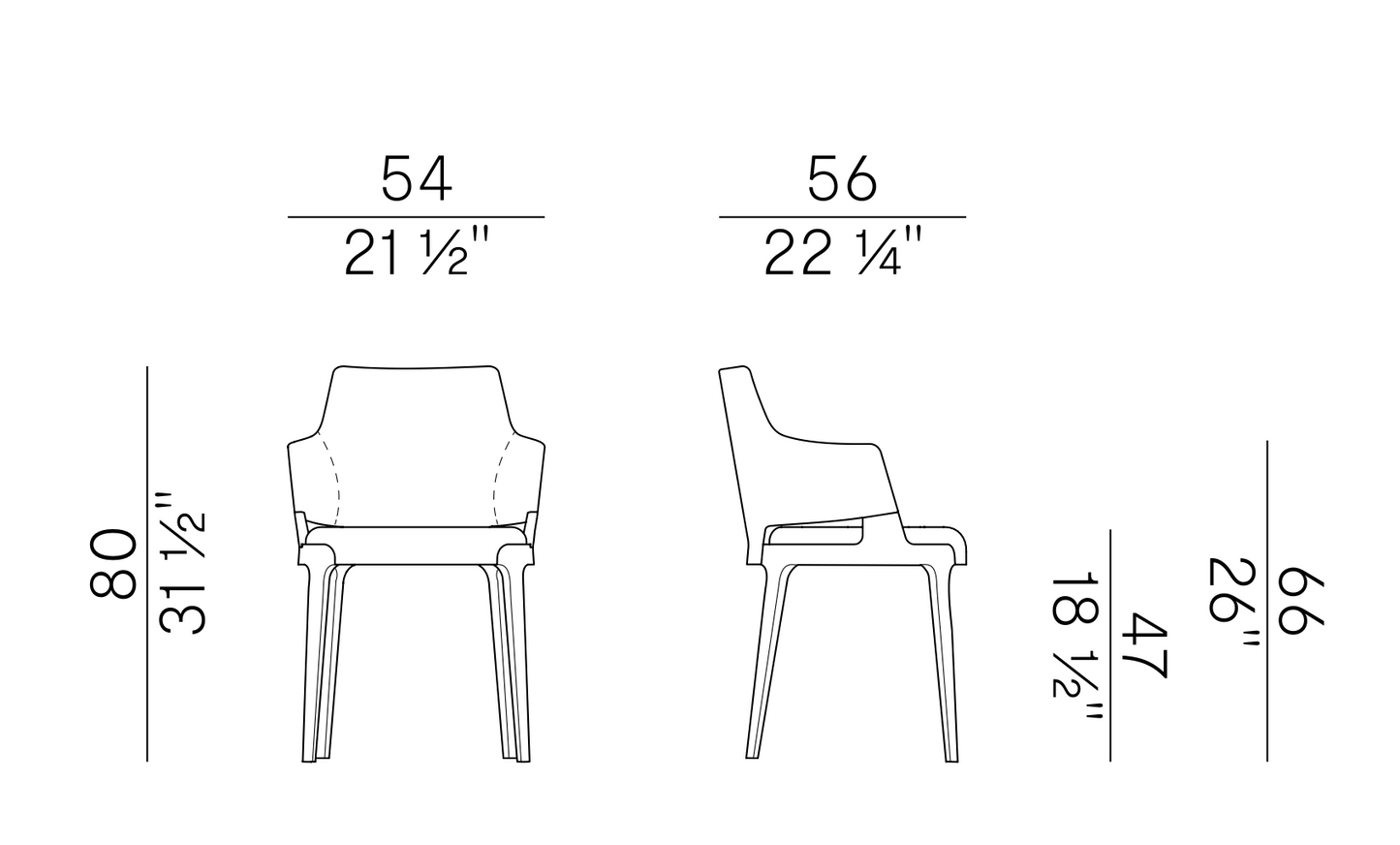 VELIS Armchair - Set of 6